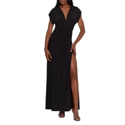 Cheap 👏 AQUA Plunge Neck Maxi Dress - 100% Exclusive Black 🔥