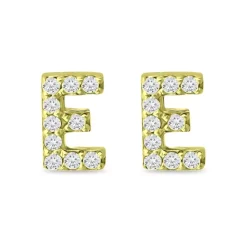 Budget ✨ AQUA Pavé Initial Stud Earrings In 18K Gold Plated Sterling Silver - 100% Exclusive 🧨 -AQUA Elegant shop unnamed file 4565