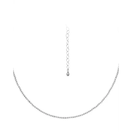 Flash Sale ๐ AQUA 2mm Beaded Collar Necklace, 14"-16" - 100% Exclusive Silver โ๏ธ 3 Flash Sale ๐ AQUA 2mm Beaded Collar Necklace, 14"-16" - 100% Exclusive Silver โ๏ธ - Image 3