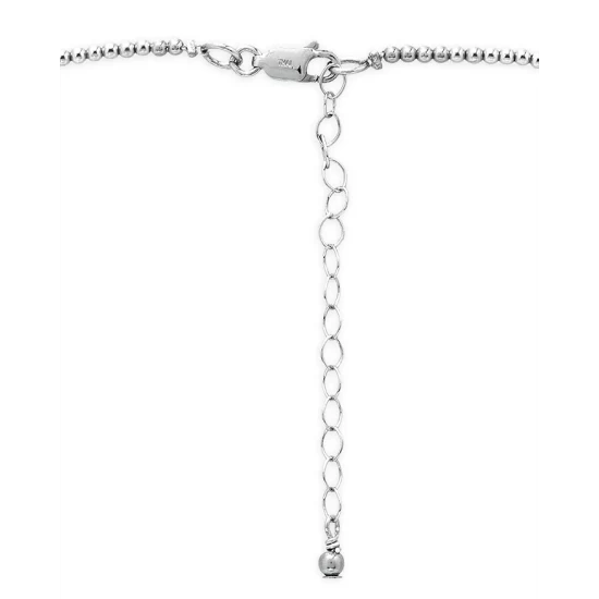 Flash Sale ๐ AQUA 2mm Beaded Collar Necklace, 14"-16" - 100% Exclusive Silver โ๏ธ 4 Flash Sale ๐ AQUA 2mm Beaded Collar Necklace, 14"-16" - 100% Exclusive Silver โ๏ธ - Image 4