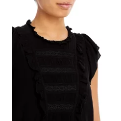 Budget π€© AQUA Ruffle Trim Flutter Sleeve Top - 100% Exclusive Black π 8 Budget π€© AQUA Ruffle Trim Flutter Sleeve Top - 100% Exclusive Black π -AQUA Elegant shop unnamed file 4581