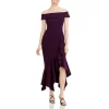 Deals 😀 AQUA Ruffled Asymmetrical Hem Dress - 100% Exclusive Mulberry 🧨