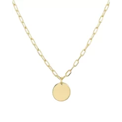 New 😍 AQUA Circle Pendant Necklace, 18" - 100% Exclusive Gold ✨