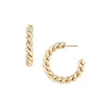 Cheap ✔️ AQUA Twisted C Hoop Earrings In 14K Gold Plated - 100% Exclusive 😀