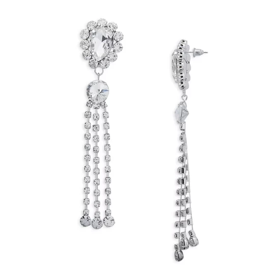 New โจ AQUA Gem Fringe Drop Earrings - 100% Exclusive Silver ๐ฏ 1 New โจ AQUA Gem Fringe Drop Earrings - 100% Exclusive Silver ๐ฏ