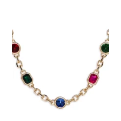 Best Sale 🎁 AQUA Multicolor Mixed Crystal Collar Necklace In 18K Gold Plated, 15"-18" - 100% Exclusive Multi/gold 👏 -AQUA Elegant shop unnamed file 4660