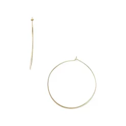 Coupon 👏 AQUA Sterling Silver Large Hoop Earrings - 100% Exclusive Gold ⌛