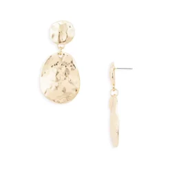 Best reviews of ✔️ AQUA 🧨 Hammered Statement Earrings - 100% Exclusive Gold 😍