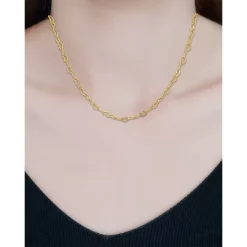 Budget ✨ AQUA Heart Link Chain Necklace, 16" - 100% Exclusive Gold 🎁 -AQUA Elegant shop unnamed file 4680