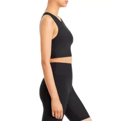 Best Sale 👏 AQUA Foil Star Longline Sports Bra - 100% Exclusive Black 🧨 -AQUA Elegant shop unnamed file 4704