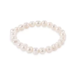 Cheapest ๐ฅฐ AQUA Cultured Freshwater Pearl Stretch Bracelet - 100% Exclusive White โ