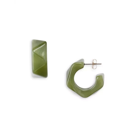 Best deal ✨ AQUA Geometric Hoop Earrings - 100% Exclusive Brown ❤️ 3 Best deal ✨ AQUA Geometric Hoop Earrings - 100% Exclusive Brown ❤️ - Image 3