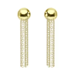 Cheapest 🤩 AQUA Chain Tassel Drop Earrings In 18K Gold Plated Silver - 100% Exclusive 🎁