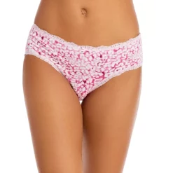 Cheap ⌛ AQUA Lace Trim Hipster - 100% Exclusive White Ditsy Floral 💯