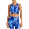 Flash Sale ❤️ AQUA Galaxy Print Long Line Sports Bra - 100% Exclusive Sodalite Multi 😉