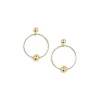 Outlet ⭐ AQUA Circle Hoops In 14K Gold Plated - 100% Exclusive 👏