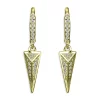 Best reviews of 🤩 AQUA Linear Pyramid Drop Earrings In 18K Gold Plated Sterling Silver - 100% Exclusive 👍