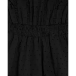 Budget ⌛ AQUA ✔️ Girls' Tiered Swiss Dot Cotton 🧨 Dress, Little Kid, Big Kid - 100% Exclusive Black ❤️ -AQUA Elegant shop unnamed file 479