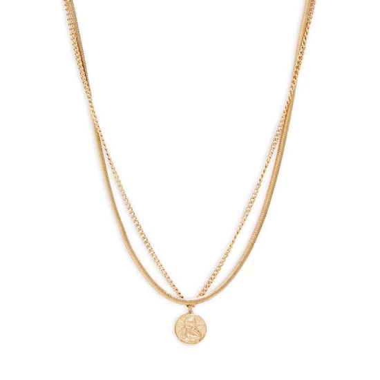 New ๐ AQUA X Scout The City Cherub Coin Double Chain Layered Pendant Necklace, 15.5"-18.5" - 100% Exclusive Gold โจ 1 New ๐ AQUA X Scout The City Cherub Coin Double Chain Layered Pendant Necklace, 15.5"-18.5" - 100% Exclusive Gold โจ
