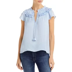 Best reviews of 🥰 AQUA Ruffle Tassel Tie Top - 100% Exclusive Blue ⭐