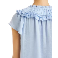 Best reviews of 🥰 AQUA Ruffle Tassel Tie Top - 100% Exclusive Blue ⭐ -AQUA Elegant shop unnamed file 4828