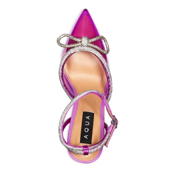 Brand new ๐ AQUA Women's Charm Ankle Strap High Heel Pumps - 100% Exclusive Sapphire ๐ 3 Brand new ๐ AQUA Women's Charm Ankle Strap High Heel Pumps - 100% Exclusive Sapphire ๐ - Image 3