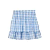 Best Pirce 🎉 AQUA Girls' Smocked Plaid Skirt, Big Kid - 100% Exclusive Blue/white/pink 👏