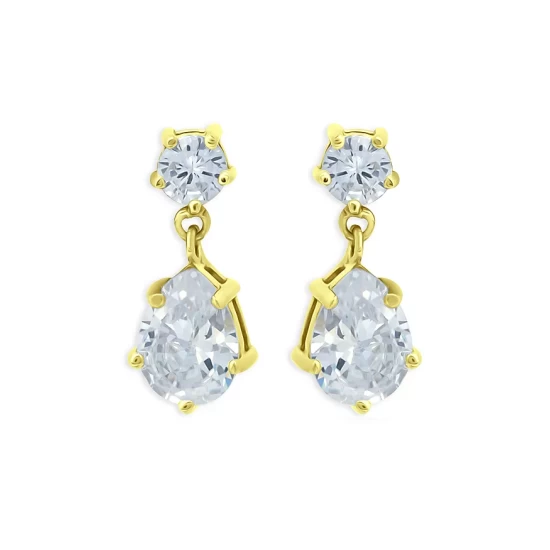 Outlet ๐ AQUA Cubic Zirconia Pear Shape Drop Earrings - 100% Exclusive Blue/gold โ๏ธ 5 Outlet ๐ AQUA Cubic Zirconia Pear Shape Drop Earrings - 100% Exclusive Blue/gold โ๏ธ - Image 5