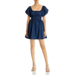 Best Pirce 💯 AQUA Puff Sleeve Mini Dress - 100% Exclusive Navy 🔔 9 Best Pirce 💯 AQUA Puff Sleeve Mini Dress - 100% Exclusive Navy 🔔 -AQUA Elegant shop unnamed file 4906