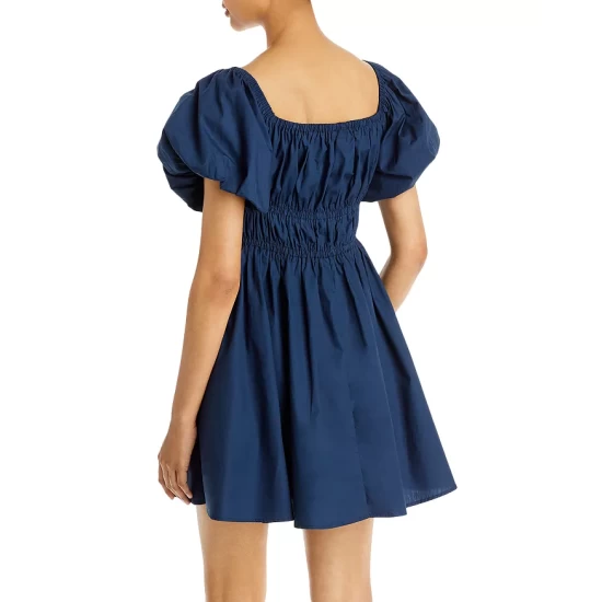 Best Pirce 💯 AQUA Puff Sleeve Mini Dress - 100% Exclusive Navy 🔔 4 Best Pirce 💯 AQUA Puff Sleeve Mini Dress - 100% Exclusive Navy 🔔 - Image 4
