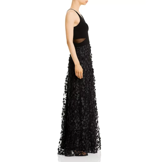 Deals โจ AQUA Floral Applique Gown - 100% Exclusive Black ๐ 6 Deals โจ AQUA Floral Applique Gown - 100% Exclusive Black ๐ - Image 6