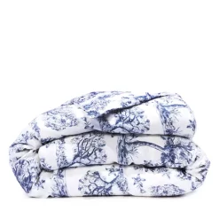 Best deal 🎉 AQUA Eucalyptus Toile Duvet Cover, Full/Queen - 100% Exclusive Blue/white 🎁