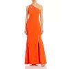 Coupon 🎁 AQUA One Shoulder Cutout Gown - 100% Exclusive Orange 😀