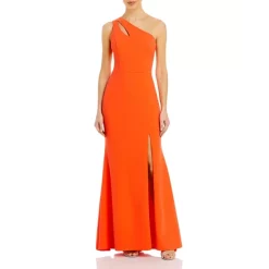 Coupon ๐ AQUA One Shoulder Cutout Gown - 100% Exclusive Orange ๐