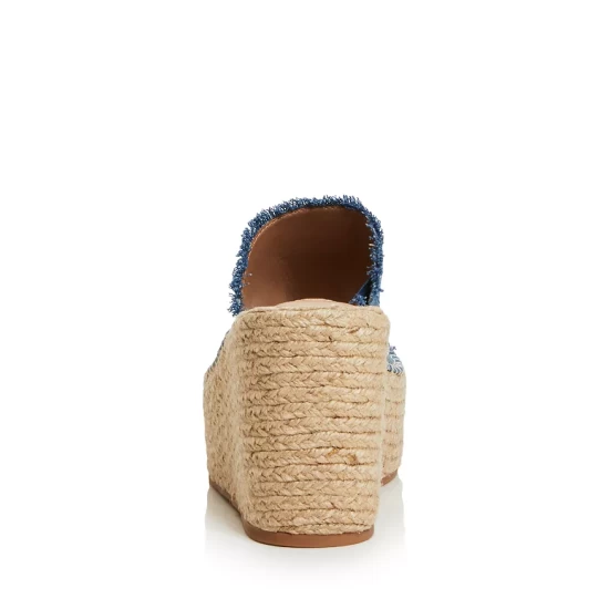 Cheap 🌟 AQUA Women's Jacy Platform Wedge Slide Sandals - 100% Exclusive Denim 🛒 5 Cheap 🌟 AQUA Women's Jacy Platform Wedge Slide Sandals - 100% Exclusive Denim 🛒 - Image 5