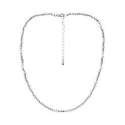 Discount โจ AQUA 3mm Beaded Collar Necklace, 14-16" - 100% Exclusive Silver ๐งจ