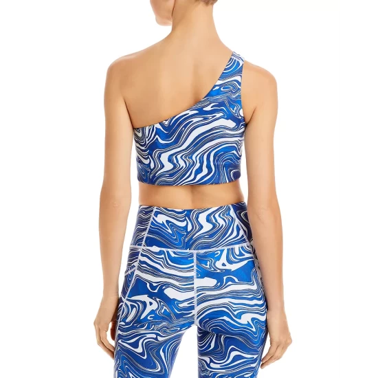 Flash Sale 🧨 AQUA Printed One Shoulder Sports Bra - 100% Exclusive Sapphire Combo 🥰 2 Flash Sale 🧨 AQUA Printed One Shoulder Sports Bra - 100% Exclusive Sapphire Combo 🥰 - Image 2