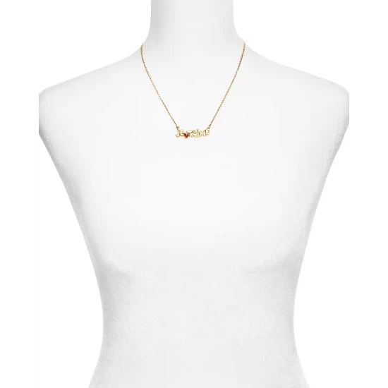 Brand new ⌛ AQUA Je T'aime Pendant Necklace, 16"-18" - 100% Exclusive Gold ✔️ 3 Brand new ⌛ AQUA Je T'aime Pendant Necklace, 16"-18" - 100% Exclusive Gold ✔️ - Image 3