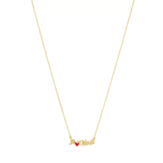 Brand new ⌛ AQUA Je T'aime Pendant Necklace, 16"-18" - 100% Exclusive Gold ✔️ 4 Brand new ⌛ AQUA Je T'aime Pendant Necklace, 16"-18" - 100% Exclusive Gold ✔️ - Image 4