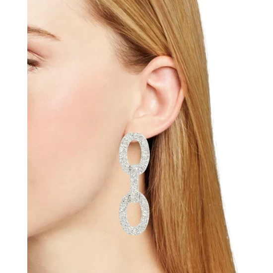 Best deal ๐คฉ AQUA 8 Other Reasons Textured Oval Link Drop Earrings - 100% Exclusive Silver ๐ฅฐ 2 Best deal ๐คฉ AQUA 8 Other Reasons Textured Oval Link Drop Earrings - 100% Exclusive Silver ๐ฅฐ - Image 2