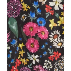 Buy 😀 AQUA Girls' Floral Print Tie Sleeve Midi 👏 Dress, Big Kid - 100% Exclusive Black Multi ⌛ -AQUA Elegant shop unnamed file 5103