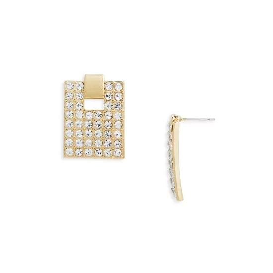 Cheapest ⭐ AQUA Pavé Rectangle Drop Earrings In 18K Gold Plated - 100% Exclusive ✔️ 1 Cheapest ⭐ AQUA Pavé Rectangle Drop Earrings In 18K Gold Plated - 100% Exclusive ✔️