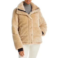 Promo ❤️ AQUA Lilly Sherpa Puffer Jacket - 100% Exclusive Biscotti 🧨