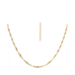 Hot Sale 🔥 AQUA Twisted Curb Chain Necklace, 16" - 100% Exclusive Gold 🛒 -AQUA Elegant shop unnamed file 5126