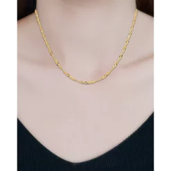 Hot Sale 🔥 AQUA Twisted Curb Chain Necklace, 16" - 100% Exclusive Gold 🛒 -AQUA Elegant shop unnamed file 5127