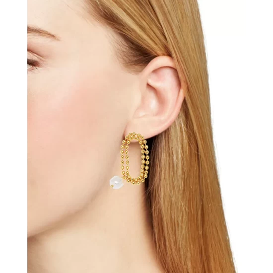 Brand new π AQUA Imitation Pearl Drop Earrings - 100% Exclusive Gold/white π 2 Brand new π AQUA Imitation Pearl Drop Earrings - 100% Exclusive Gold/white π - Image 2