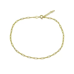 Discount ❤️ AQUA Paper Clip Chain Ankle Bracelet - 100% Exclusive Gold 👍