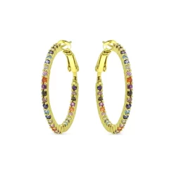Buy โ AQUA Multicolor Inside Out Hoop Earrings - 100% Exclusive Multi/gold ๐