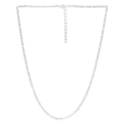 Best reviews of ⌛ AQUA Figaro Link Collar Necklace, 18"-20" - 100% Exclusive Sterling Silver ⌛