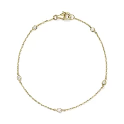 Flash Sale โจ AQUA Sterling Silver Thin Chain Bracelet - 100% Exclusive Gold ๐